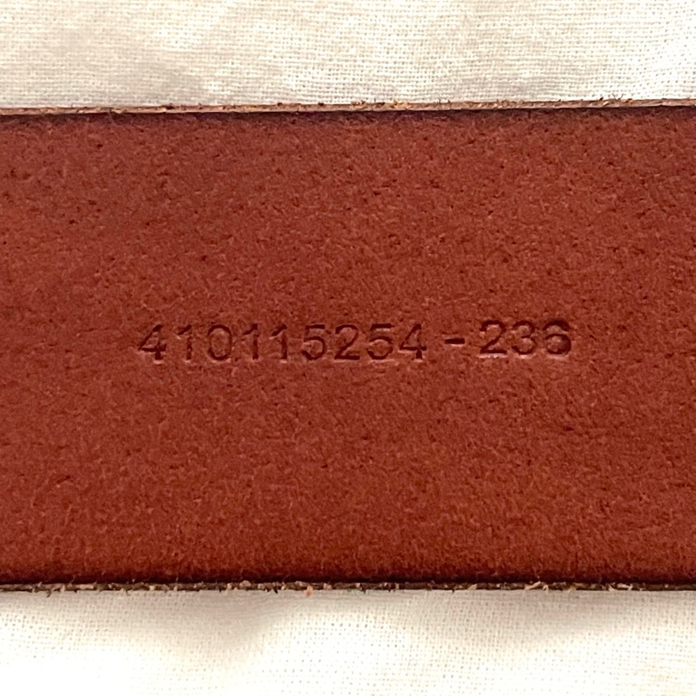 Ralph Lauren Brown Leather Belt with Silver Buckle - Picture 5 of 6